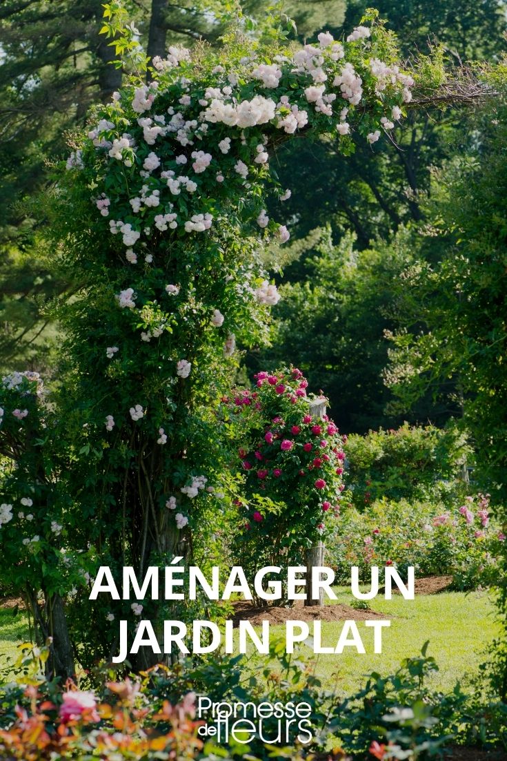 einen flachen Garten gestalten