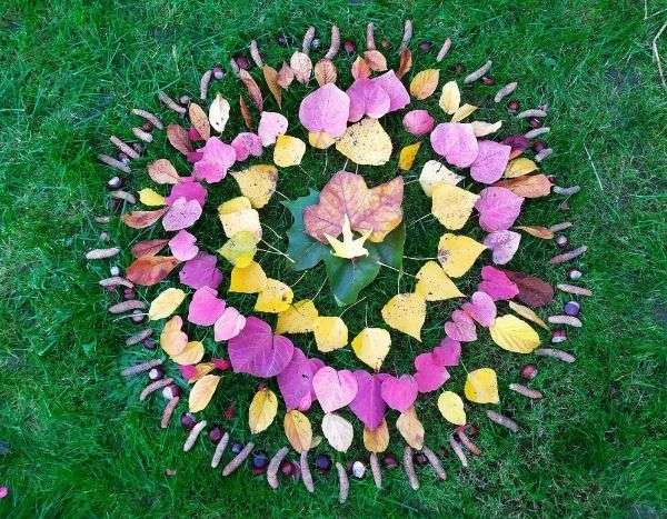 Land Art: Herbstmandala gestalten?