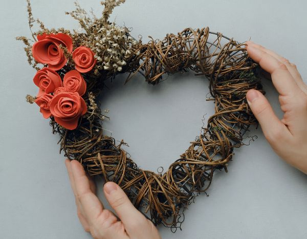 Herzkranz zum Valentinstag selber machen?