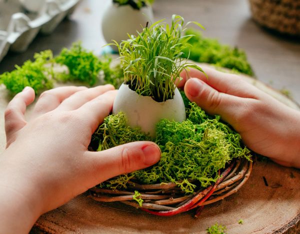 Osternest mit Kindern basteln?