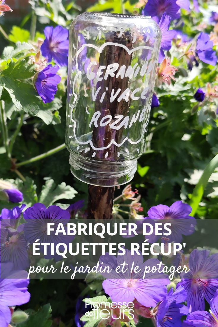 Selon le contexte, voici deux traductions possibles :

1. Pour un titre/tutoriel :
"Selbstgemachte Gartenetiketten herstellen"

2. Pour une description/méta :
"Lernen Sie, wie Sie praktische Pflanzenetiketten für Ihren Garten selbst basteln können - einfach, günstig und kreativ."

(Je conserve le ton pratique et encourageant du jardinage amateur, avec une formulation naturelle en allemand tout en gardant le sens original.)