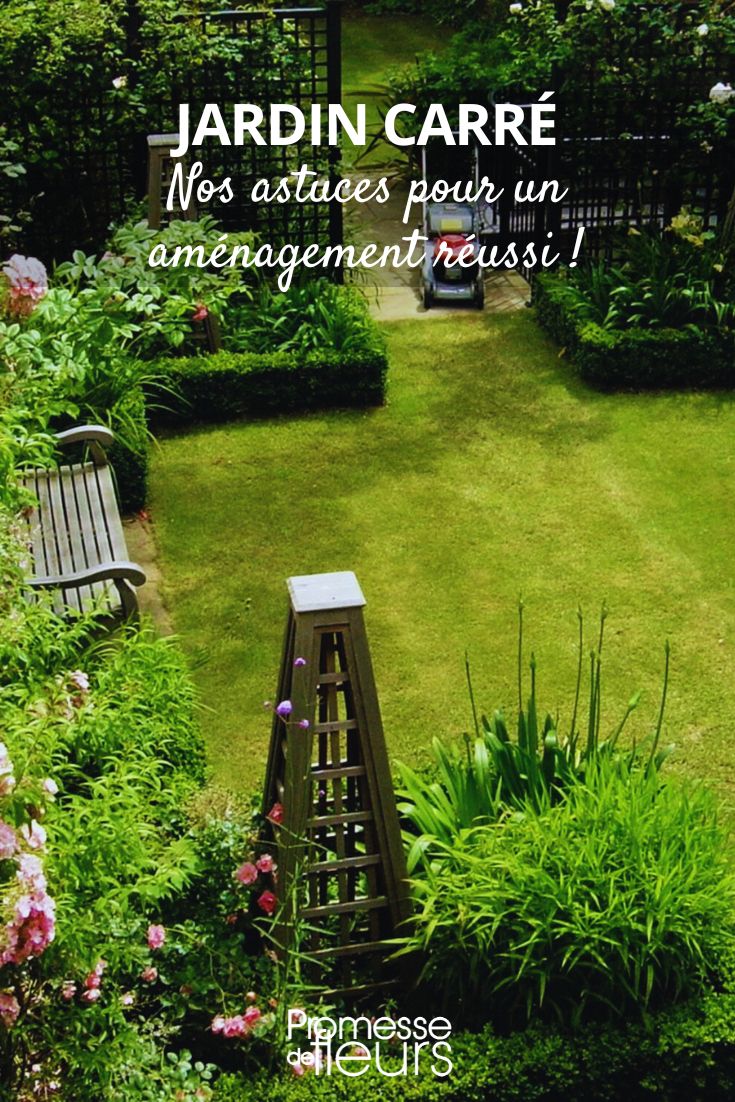 Wie gestaltet man einen quadratischen Garten?