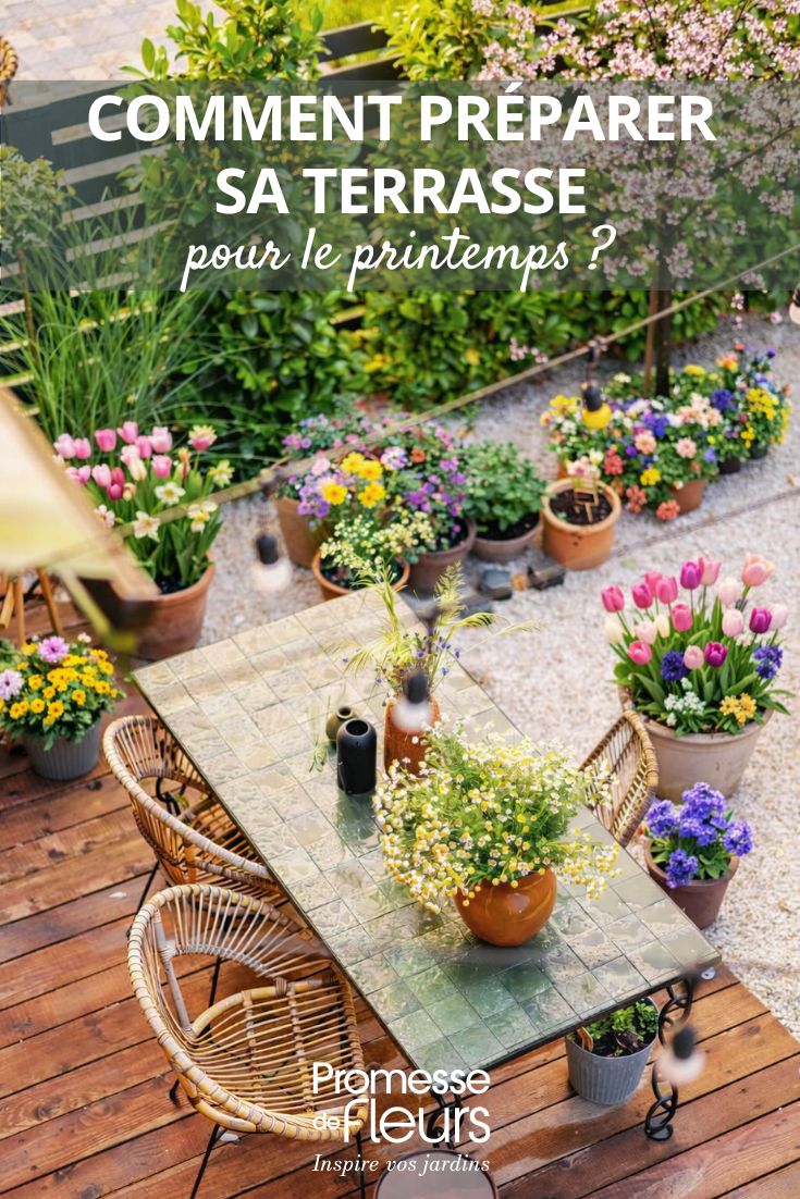 Terrasse im Frühling