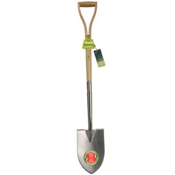 Pflanzspaten mit spitzer Klinge und Burgon & Ball Griff - RHS-Serie