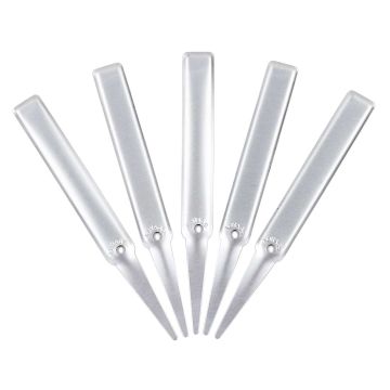Pflanzenschild aus Aluminium 15 x 1,6 cm - im Set von 5 Stück verkauft