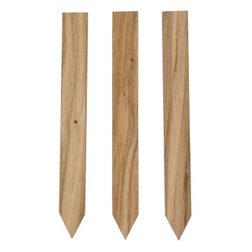 Eichenschild zum Einpflanzen 18 x 2 cm - im 3er-Pack erhältlich