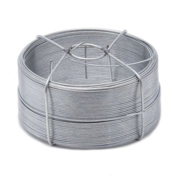 Verzinkter Stahldraht auf einer Spule Ø1,1 mm von ± 50 m Die Cordeline