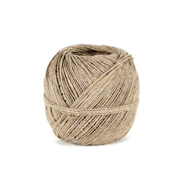 Polierter Leinenfaden Die Cordeline - 500g Knäuel Ø1,2mm ±100m in natürlicher Farbe.