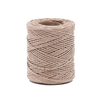 Papierkordel + Naturfarbener Draht Ø1,8mm ± 100m - Rolle 150g mit Metallhaken