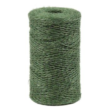 Weinrebe Bindfaden aus natürlicher Jute, verstärkt mit Stahldraht - Rolle 250g ±190m Ø1.4mm