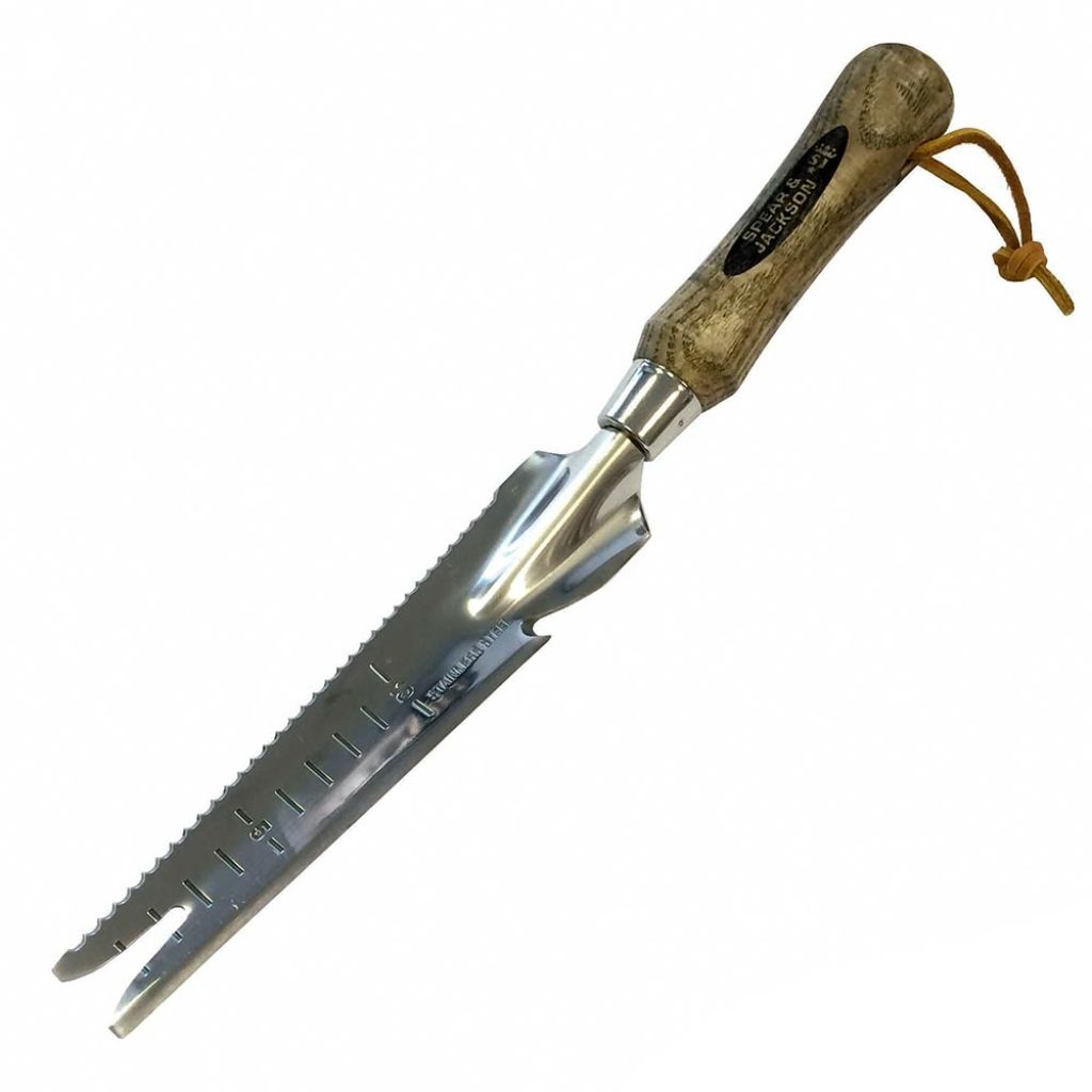 Traditionelles Unkrautmesser aus poliertem Spiegelstahl von Spear & Jackson
