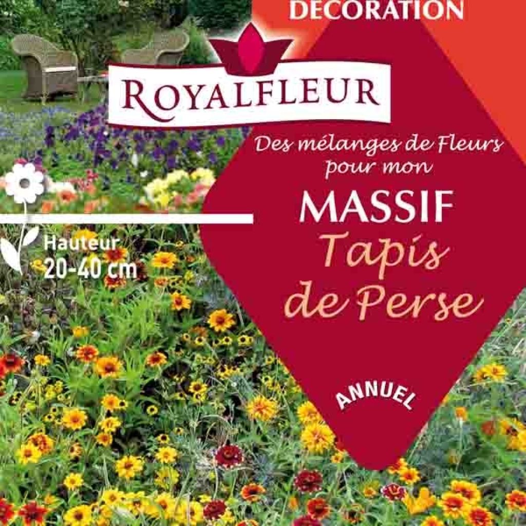 Perserteppich-Mischung für Blumenbeete - Box für 8 m2