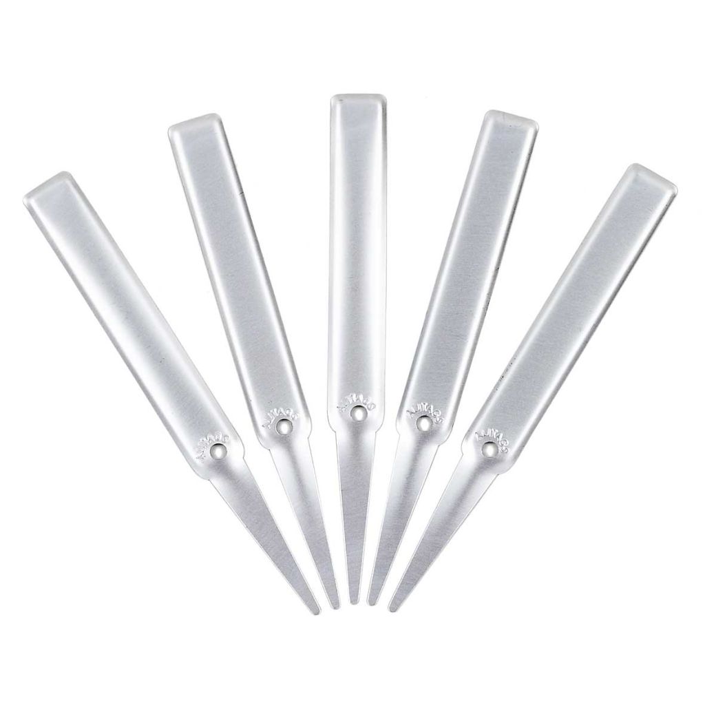Pflanzenschild aus Aluminium 15 x 1,6 cm - im Set von 5 Stück verkauft