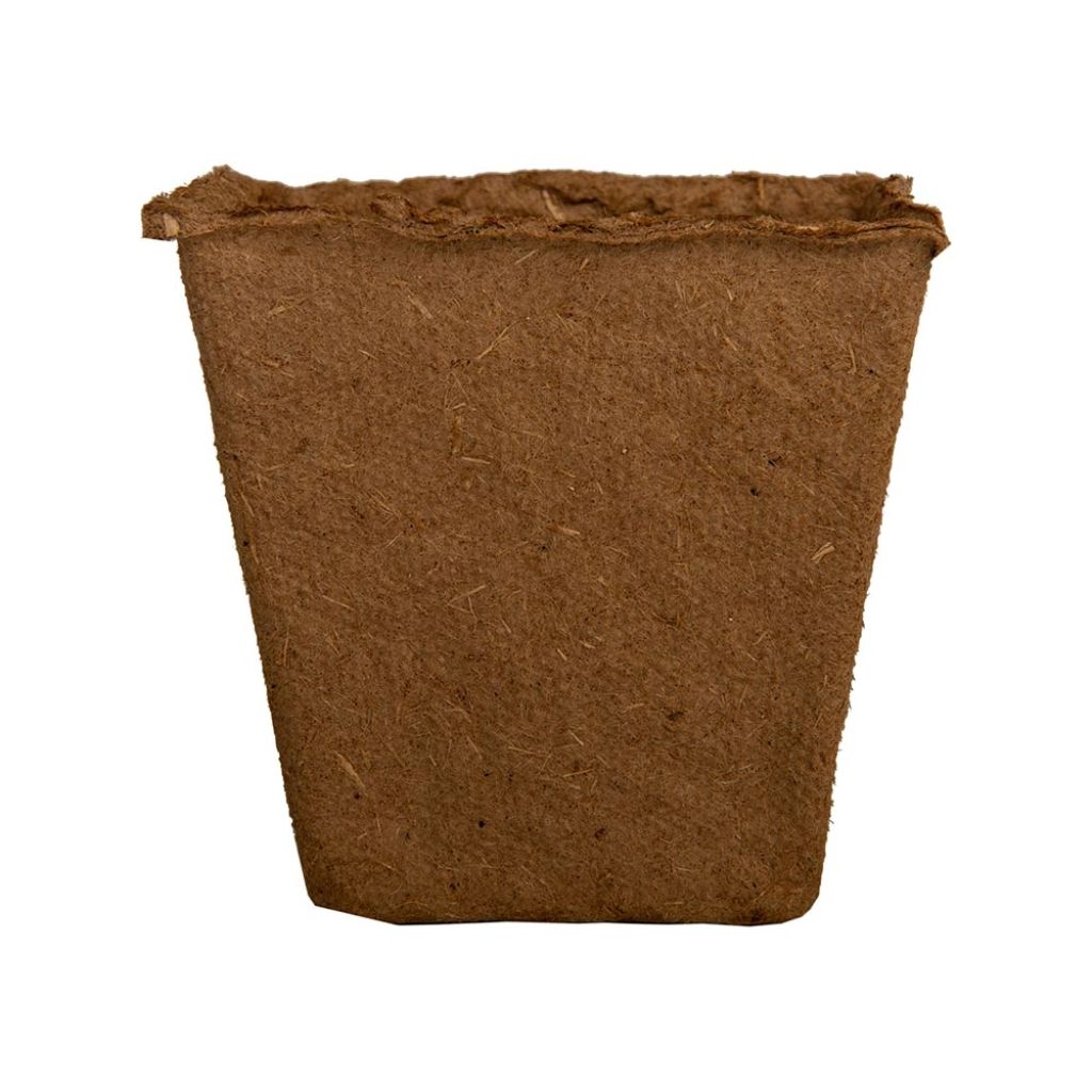 Pots carrés biodégradables FERTILPOT - 8 x 8 x 8 cm - vendu par 24