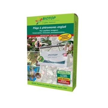 Delta-Klebefalle für Schädlinge (1 Dach + 3 Klebeböden) Biotop
